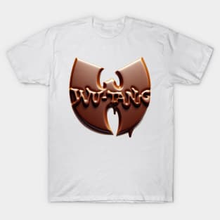 Wutang Text logo Chocolate effect T-Shirt